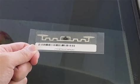 removing rfid stickers from car